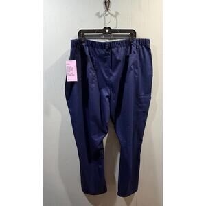 New Mens Landau ProFlex Zip Fly Cargo Pants Size 3XL Navy
